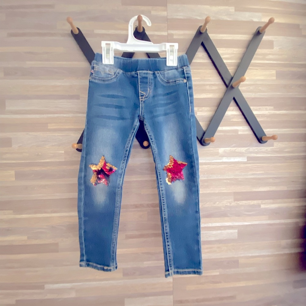 Vigoss Blue Jeggings with Sequin Stars ⭐️⭐️